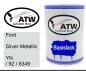 Preview: Ford, Silver Metallic, YN / 9Z / 6349: 500ml Lackdose, von ATW Autoteile West.